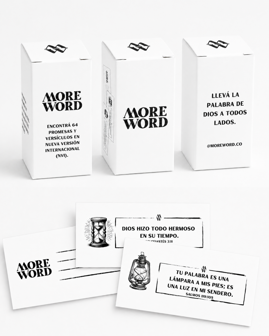 Cajas y tarjetas de Promesas MoreWord